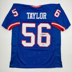 image:imageAutographedSigned Lawrence Taylor New York Blue Football Jersey JSA COA