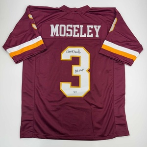 image:imageAutographedSigned Mark Moseley 82 MVP Washington Burgundy Football Jersey Beckett BAS COA