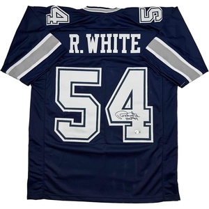image:imageAutographedSigned Randy White HOF 94 Dallas Blue Football Jersey JSA COA