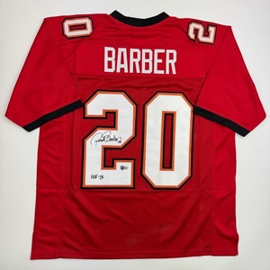 image:imageAutographedSigned Ronde Barber HOF 23 Tampa Bay Red Football Jersey Beckett BAS COA