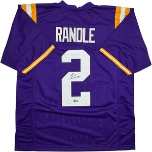 image:imageAutographedSigned Rueben Randle LSU Purple College Football Jersey Beckett BAS COA