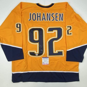 image:imageAutographedSigned Ryan Johansen Nashville Yellow Hockey Jersey PSADNA COA