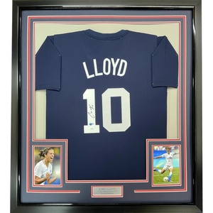 image:imageFramed AutographedSigned Carli Lloyd 35x39 Navy Blue Soccer Team USA World Cup Jersey JSA COA