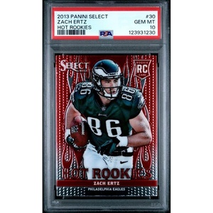 image:imageGraded 2013 Panini Select Zach Ertz 30 Hot Rookies Rookie RC Football Card PSA 10 Gem Mint