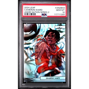 image:imageGraded 2024 Leaf Cam Ward AN2B43 Anime Nation Series 299 Football Card PSA 10 Gem Mint