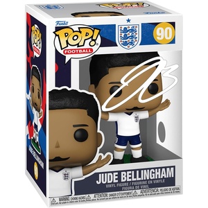 image:imageJude Bellingham 90 England Facsimile Signed Reprint Laser Autographed Funko POP Soccer Figurine with Protector Case