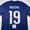 image:imageAutographedSigned Karim Benzema France French National Team Blue Soccer Jersey Beckett BAS COA