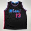 image:imageFacsimile Autographed Bam Adebayo Miami Black Vice City Reprint Laser Auto Basketball Jersey Size Mens XL