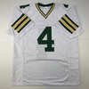 image:imageFacsimile Autographed Brett Favre Green Bay White Reprint Laser Auto Football Jersey Size Mens XL