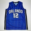 image:imageFacsimile Autographed Dwight Howard Orlando Blue Pinstripe Reprint Laser Auto Basketball Jersey Size Mens XL