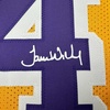 image:imageFacsimile Autographed James Worthy Los Angeles LA Yellow Reprint Laser Auto Basketball Jersey Size Mens XL