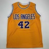 image:imageFacsimile Autographed James Worthy Los Angeles LA Yellow Reprint Laser Auto Basketball Jersey Size Mens XL