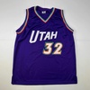 image:imageFacsimile Autographed Karl Malone Utah Purple Reprint Laser Auto Basketball Jersey Size Mens XL