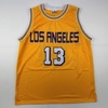 image:imageFacsimile Autographed Wilt Chamberlain Los Angeles LA Yellow Reprint Laser Auto Basketball Jersey Size Mens XL