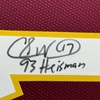 image:imageFramed AutographedSigned Charlie Ward 33x42 93 Heisman Florida State FSU Maroon College Football Jersey JSA COA