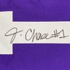 image:imageFramed AutographedSigned JaMarr Chase 33x42 LSU Purple College Football Jersey Beckett BAS COA