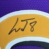 image:imageFramed AutographedSigned Lamar Jackson 33x42 Baltimore Color Rush Football Jersey JSA COA