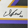 image:imageFramed Facsimile Autographed Ed Reed 35x39 Baltimore Black Reprint Laser Auto Football Jersey