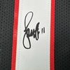 image:imageFramed Facsimile Autographed Larry Fitzgerald 35x39 Arizona Black Reprint Laser Auto Football Jersey