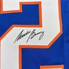 image:imageFramed Facsimile Autographed Mike Bossy 35x39 New York Blue Reprint Laser Auto Hockey Jersey