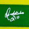 image:imageFramed Facsimile Autographed Ronaldinho 35x39 Brazil Yellow World Cup Reprint Laser Auto Soccer Jersey