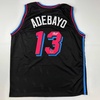 image:imageFacsimile Autographed Bam Adebayo Miami Black Vice City Reprint Laser Auto Basketball Jersey Size Mens XL