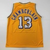 image:imageFacsimile Autographed Wilt Chamberlain Los Angeles LA Yellow Reprint Laser Auto Basketball Jersey Size Mens XL