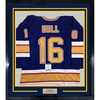 image:imageFramed AutographedSigned Brett Hull 33x42 St Louis Blue Hockey Jersey Beckett BAS COA