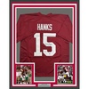 image:imageFramed AutographedSigned Darius Hanks 35x39 Alabama Red College Football Jersey PSA COA