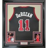 image:imageFramed AutographedSigned DeMar DeRozan 35x39 Chicago Black Basketball Jersey Beckett BAS COA