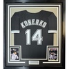 image:imageFramed AutographedSigned Paul Konerko 35x39 Chicago Black Baseball Jersey JSA COA