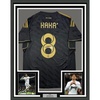 image:imageFramed AutographedSigned Ricardo Kaka 35x39 Real Madrid Black Retro Soccer Futbol Jersey Beckett BAS COA