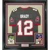 image:imageFramed AutographedSigned Tom Brady 35x39 Tampa Bay Buccaneers Pewter Grey Authentic Nike Limited Football Jersey Fanatics COALOA
