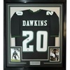 image:imageFramed Facsimile Autographed Brian Dawkins 35x39 Philadelphia Black Reprint Laser Auto Football Jersey
