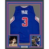 image:imageFramed Facsimile Autographed Chris Paul 35x39 Los Angeles LA Blue Reprint Laser Auto Basketball Jersey