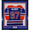 image:imageFramed Facsimile Autographed Connor McDavid 35x39 Edmonton Blue Reprint Laser Auto Hockey Jersey