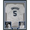 image:imageFramed Facsimile Autographed Joe DiMaggio 35x39 New York Pinstripe Reprint Laser Auto Baseball Jersey