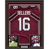 image:imageFramed Facsimile Autographed LaNorris Sellers 35x39 South Carolina Maroon Reprint Laser Auto College Football Jersey