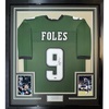 image:imageFramed Facsimile Autographed Nick Foles 35x39 Philadelphia Green Reprint Laser Auto Football Jersey