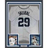 image:imageFramed Facsimile Autographed Tarik Skubal 35x39 Detroit White Reprint Laser Auto Baseball Jersey