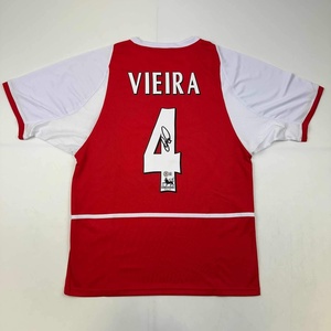 image:imageAutographedSigned Patrick Vieira Arsenal Red Soccer Jersey Beckett BAS COA