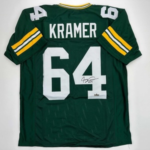 image:imageFacsimile Autographed Jerry Kramer Green Bay Green Reprint Laser Auto Football Jersey Size Mens XL