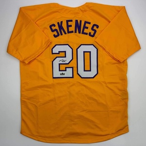 image:imageFacsimile Autographed Paul Skenes LSU Yellow Reprint Laser Auto College Baseball Jersey Size Mens XL