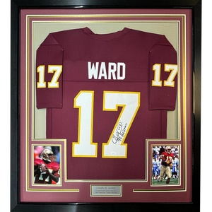 image:imageFramed AutographedSigned Charlie Ward 33x42 93 Heisman Florida State FSU Maroon College Football Jersey JSA COA