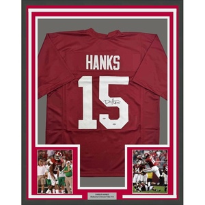 image:imageFramed AutographedSigned Darius Hanks 35x39 Alabama Red College Football Jersey PSA COA