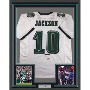 image:imageFramed AutographedSigned DeSean Jackson 33x42 Philadelphia White Football Jersey PSADNA COA