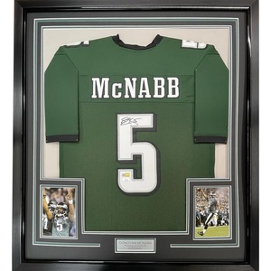 image:imageFramed AutographedSigned Donovan McNabb 33x42 Philadelphia Green Football Jersey Beckett BAS COA