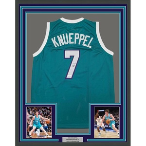 image:imageFramed AutographedSigned Kon Knueppel 35x39 Charlotte Teal Basketball Jersey JSA COA