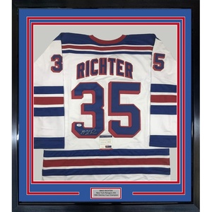 image:imageFramed AutographedSigned Mike Richter 33x42 New York White Hockey Jersey PSADNA COA