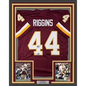 image:imageFramed Facsimile Autographed John Riggins 35x39 Washington Red Reprint Laser Auto Football Jersey